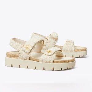 ‼️NWT Tory Burch - Kira Rope Sport Sandal, Cream/New Ivory; size 6.5